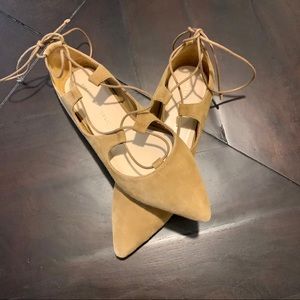 NWOT Loeffler Randall Ambra Lace Up Flats